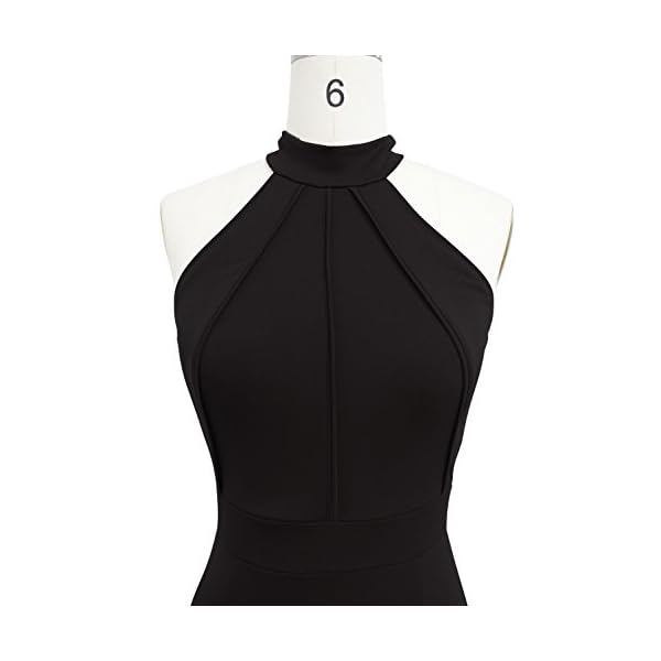 Berydress-Womens-Elegant-Chic-Halter-Neck-Sleeveless-Solid-Stretchy-Wedding-Guest-Mermaid-Long-Evening-Dress Berydress Women's Elegant Chic Halter Neck Sleeveless Solid Stretchy Mermaid Long Evening Dress (L, 6075-Black)