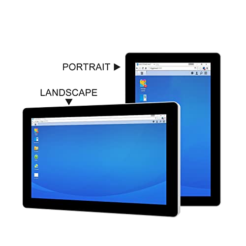 Image of GreenTouch 22 Inch Open-Frame Touchscreen LCD Monitor - Capacitive PCAP Multi Touch -1680x1050-16:10-Black and Silver Bezel