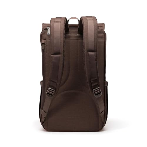 Image of Herschel Supply Co. Herschel Little America Backpack, Chocolate Brown Crosshatch /Saddle Brown, One Size