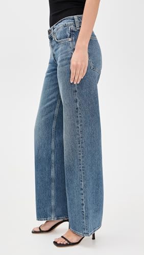 rag & bone Women's Saige Low Rise Full Relaxed Straight Jeans4