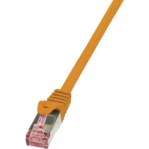 LogiLink PrimeLine Câble réseau Cat6 S/FTP AWG27 PIMF LSZH 3 m Orange