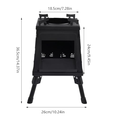 Réchaud de camping portable et pliable en inox pour barbecue et bivouac