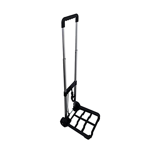 EUROXANTY Chariot porte-valise | Porte-valise en aluminium | Poignée extensible | Cordes élastiques de sécurité | Porte-valise pliable | Capacité maximale 15 kg