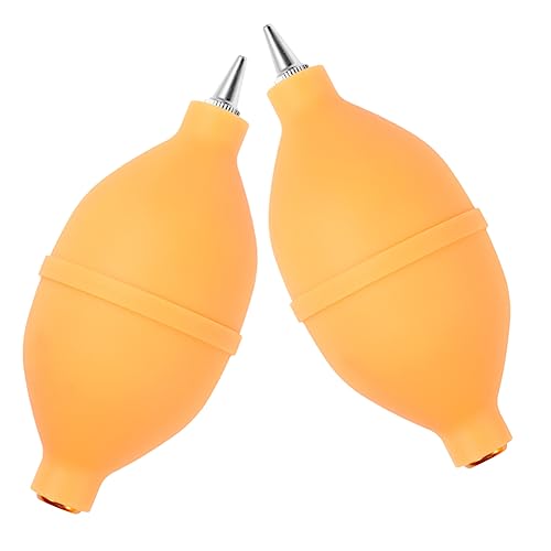 CIYODO 2pcs Silicone Air Blower Camera Lens Blower Cleaner Blower Keyboard Cleaner Bulb Lens Blower Remover Keyboard Dust Cleaner Air Pix Light Bulb Camera Cleaning Bulb Yellow