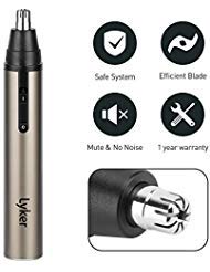 Nose Hair Trimmer Ear Trimmer for Men Women, Electric Hair Clippers Trimmers Remover Ear trimmer/Nose trimmer with Water Resistant Dual Edge Blades, Mute Motor,Battery-Operated, IPX7 Waterproof