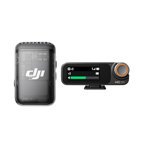 Microfone DJI Mic 2 (1 TX Microfone + 1 RX Receptor) BR - DJI115