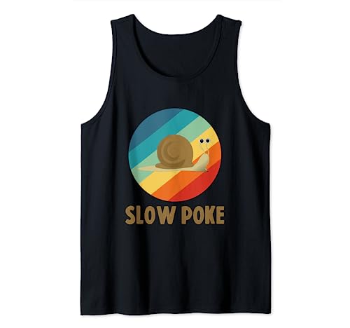Funny Turtle Tees - Slow Poke - Grafik Tank Top