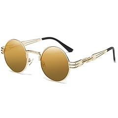Brown Mirror Lens/Gold Frame