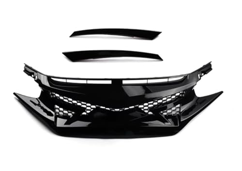 Couverture grille pare-chocs Civic finition noire robuste