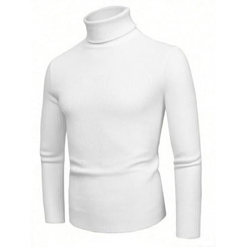 Turtleneck Sweater for Men Lightweight Knitted Pullover Sweaters Basic Designed Undershirt Stretch Slim Fit Sweaters4