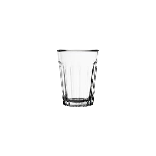 Vikko Small 3.75 Ounce Drinking Glasses, Thick and Durable Mini Glass, Great for Children, Tasting and Small Portions, Dishwasher Safe, Set of 6 Mini Clear Glass Tumblers 3.2' x 2.4'