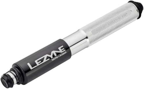 Lezyne Grip Drive HP Bicycle Hand Pump, ABS Flip Chuck, 120PSI, Road, Gravel Bike, Presta and Schrader Valve, High Pressure