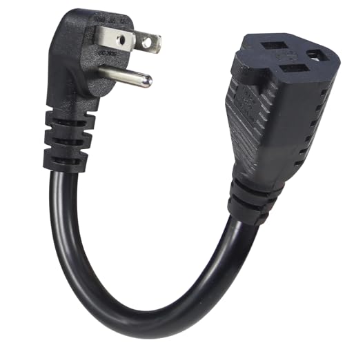KUNCAN - Cable de extensión de alimentación corto – Cabezal de pared de perfil bajo de 6 pulgadas...