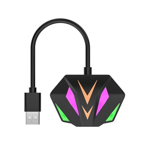 Adattatore Ethernet USB A RJ45 Scheda di Rete Effetto di Illuminazione RGB per PC Computer Portatile A