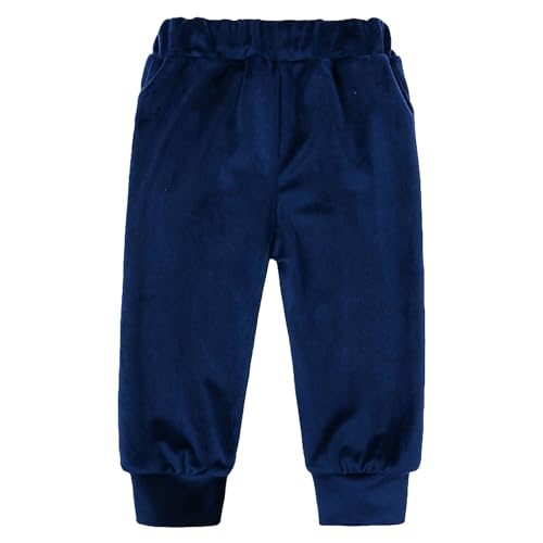 Girls Velvet Tracksuit Hoodie Sweatshirt and Jogger Pants Outfits Set for 0-12 Years3