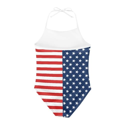 Image of Girls One Piece Swimsuit Summer Quick Dry Beach Sport Bathing Suit Halter Strap 1-10 Little Kids Toddler Swimwear