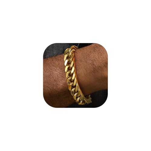 FaithHeart Gold Cuban Link Bracelet image