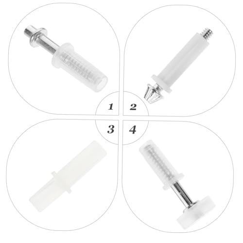Zerodeko kit de herrajes para puerta bifold, pivotes superiores para puertas corredizas y de acordeón, fácil instalación para closet miniatura 5