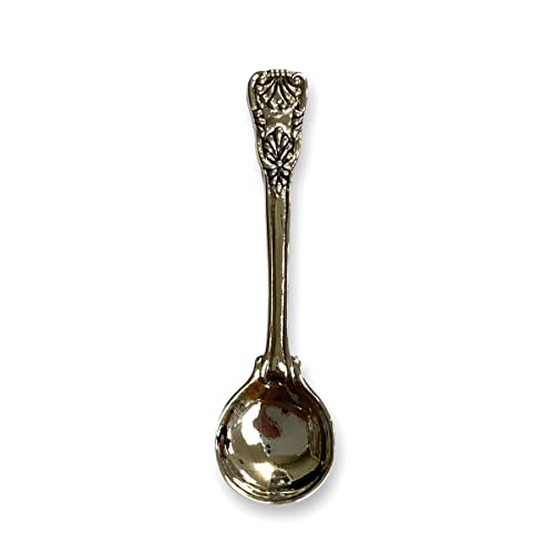 Victorian Style Salt Spoon 925 Sterling Sliver