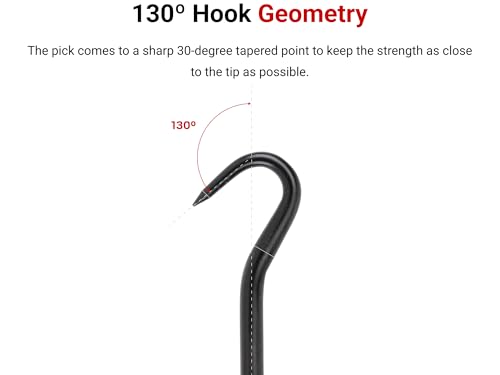 Image of TEKTON 130-Degree Pointed Hook (1 /8 x 3 in. shank) | PNH21105 | Made in USA