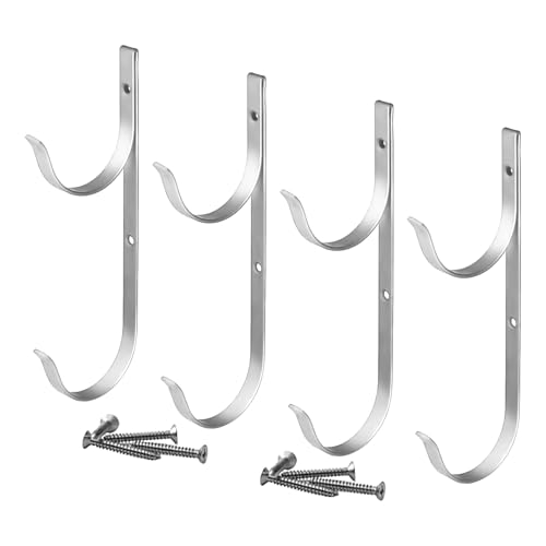 FmtwPhn Ganchos para Valla de Piscina, Soporte Para Accesorios De Piscina De Uso Intensivo, Solución Multifuncional Para Organizar Postes Telescópicos, Mangueras, Cepillos Y Rastrillos En El Bordillo