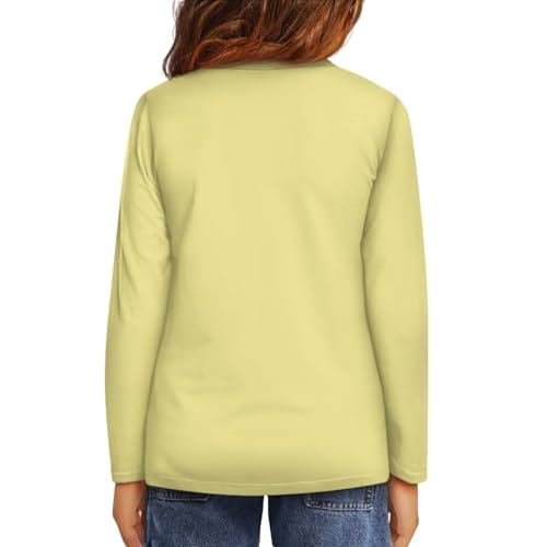 Image of Girls Basic Tee Shirts Outdoor Long Sleeve Shirt Winter Clothes Size 3-16 Top Fall Clothes Gift for Holiday