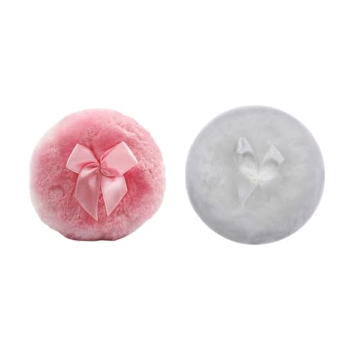 Large Powder Puff 3.54 * 1.18 Inch Powder Puff Cotton Cosmetic Puffs Soft Velour Makeup Sponge Cushion Puff Setting Powder Puff Loose Powder Puff Make Up Sponges (Color 1,3.54 * 1.18inch)