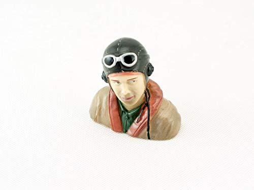 RC Plane Acc 1:5/1:6/1:9 Scale Figure Pilots 5A/ 5B/ 6A/ 6B/ 6C/ 7A/ 8A/ 9A Plastic Toy Model with Headset Glass RC Part (7A)