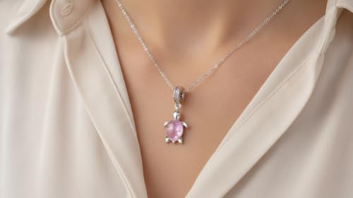 Abalorio de plata de ley con circonita para collar y pulsera de dijes 5
