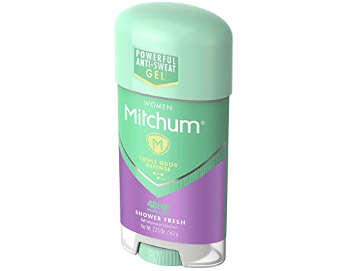 Mitchum Gel Anti-Perspirant Deodorant, Triple Odor Defense for Women, Powder Fresh, 2.25 Oz - 5 Pack - image 3