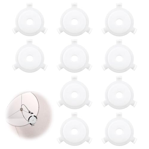 Penitue 10pz Anelli Adattatori per Paralume da E27 a 11mm, Plastica Anello Riduttore Paralume per Lampade Tavolo Sospensione da Terra Lampadari Accessori l'Illuminazione
