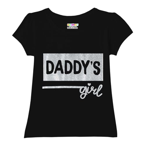 Image of Kuchipoo Girls Half Sleeves Regular Fit Cotton T-Shirt