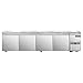 Continental Refrigerator CRA118-U Undercounter Refrigerated Base Worktop Unit, 118" W