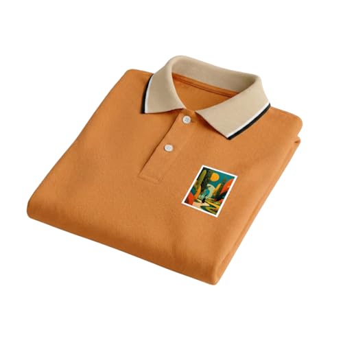 Image of Regular Fit Solid Half Sleeve Casual Tipping Collar Polo T-Shirt for Men