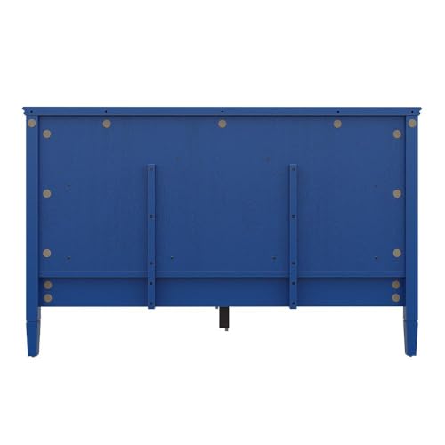 Image of Wakefit Wood Anokhi King Grey Non Storage Bed,Blue
