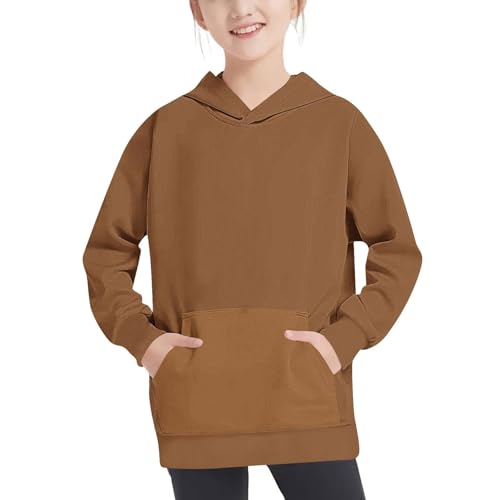 Girls Color Block Fleece Hoodies Pullover Toddler Kid Oversized Y2k Aesthetic Trendy Clothes Fall Winter Birthday Sweatshirt4