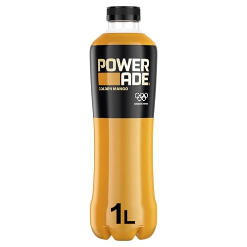 Powerade Golden Mango, Bebida Isotonica Refrescante - Botella de 1L