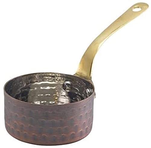 GenWare Antique Copper Mini Sauce Pan 7 x 3.75cm - Pack of 6, Gold
