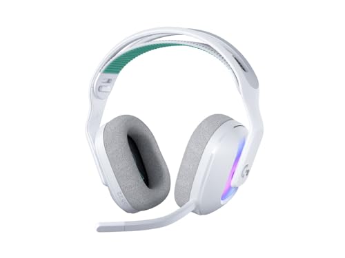 Image of Logitech G G522 LIGHTSPEED Wireless Gaming Headset, LIGHTSYNC RGB, Full Bandwidth Mic & Advanced Synchronized Audio, Triple Connectivity - LIGHTSPEED, Bluetooth, USB-A to USB-C for PC-White