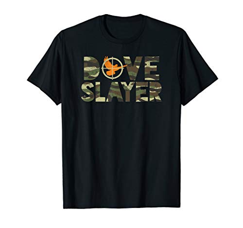 Dove Slayer Camouflage Funny Dove Hunting Humor T-Shirt