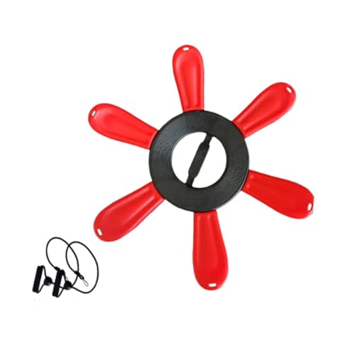 kowaku Yoga Ball Base, Exercise Ball Base, Stability Ball Accessory, Yoga Ball Holder Stand, Yoga Ball Chair Stand Base for Workout, Red with Strap