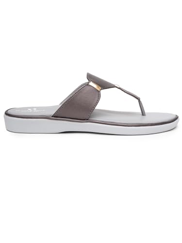 Image of Women's Elevate Comfort Flat Sandals Cushioned Adjustable & Stylish Slip-Resistant Design For Girls /Ladies