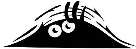 2 pcs Peeking Monster Funny Bumper Stciker Vinyl Decal - Car Truck Laptop Funny Car Sticker Decal - 7.5 inches - Sticker for Car Bumper, Motorbike, Window, Laptops, Suitcase image 4