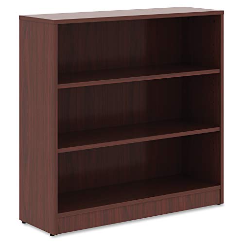 Lorell Mahogany Laminate Bookcase, 36' x 36' x 12'
