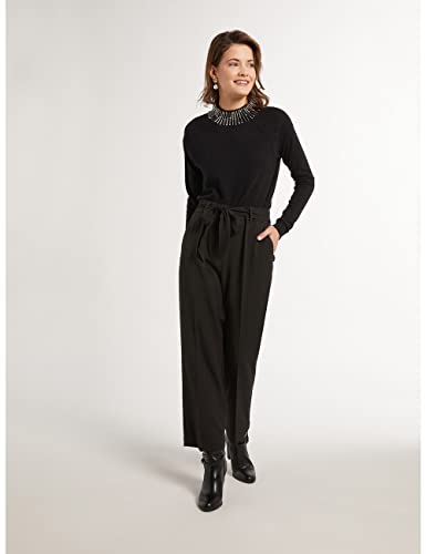 Oltre: Pantaloni a Gamba Dritta Dubai Nero. 48