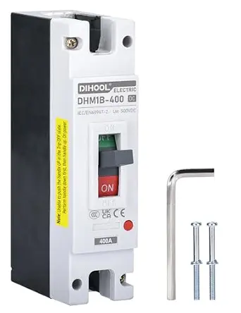 DIHOOL Heavy Duty Battery Disconnect Switch, 400 Amp DC Circuit Breaker for Marine, ATV, Trailer
