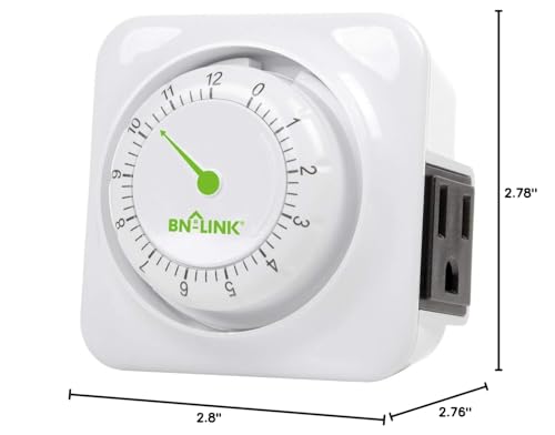 Bn-Link BNH-60/U92 12 Hour Indoor Mechanical Accurate Countdown Timer thumb #7