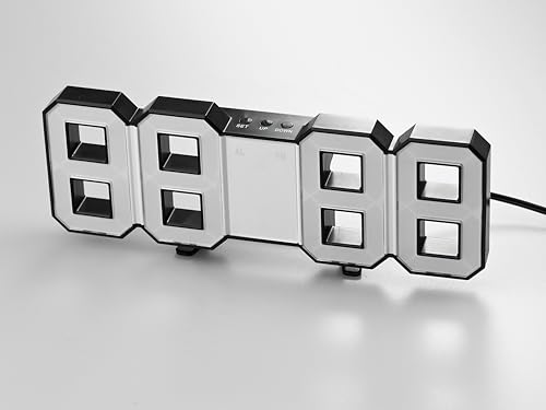 Reloj de pared digital LED con modo nocturno para evitar reflejos 4