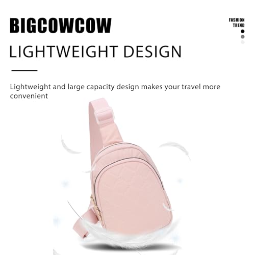 Small Crossbody Bags for Women Travel,Hiking Sling Bag for Men (Pink, Mini)4