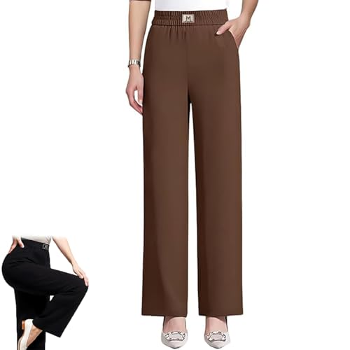 Linebalm Pants, Women Pulisa Drape Pants, Glamorease Perfect Drape High Rise Pull-On Stretch Pant, for Senior